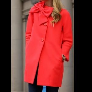 Kate Spade Coral Bow Jacket
